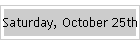 Saturday, October 25th