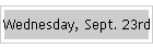 Wednesday, Sept. 23rd